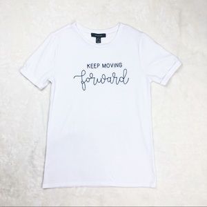 Primark | Keep Moving Forward Tee | White
